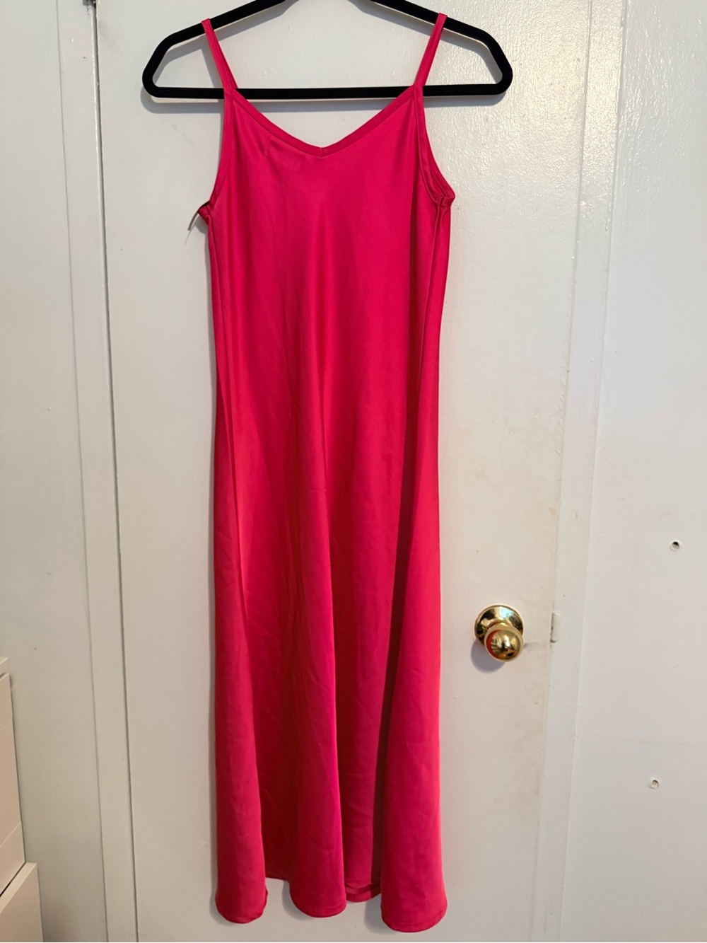 Sincerely Jules Hot Pink Slip Maxi Dress